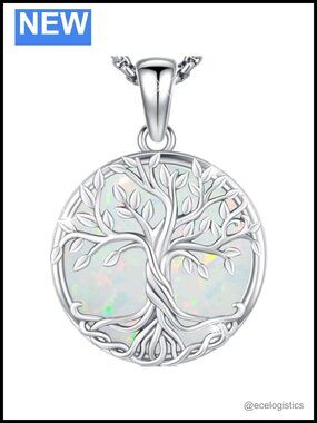 925 Sterling Silver Tree of Life Pendant Necklace Celtic Knot